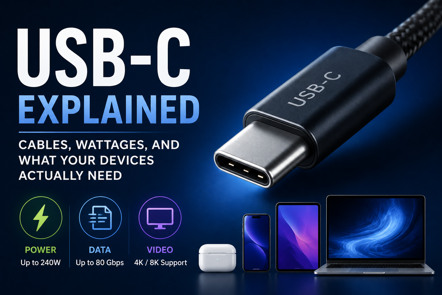 USB-C Explained: Cables, Wattages, and What Your Devices Actually Need