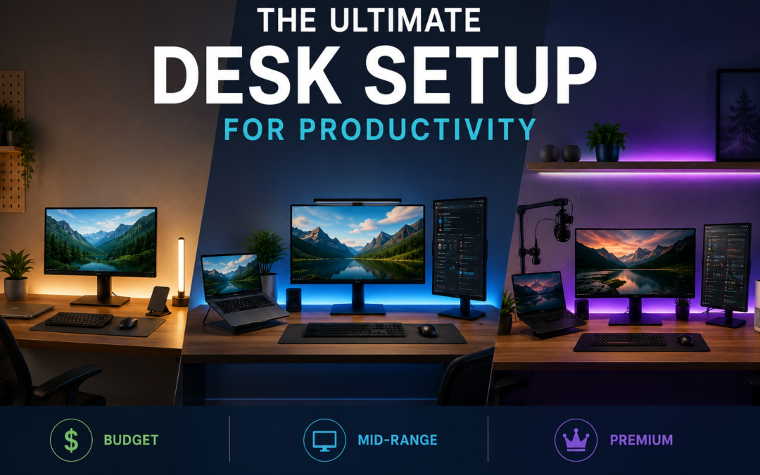 The Ultimate Desk Setup for Productivity: Budget, Mid, and Premium Builds