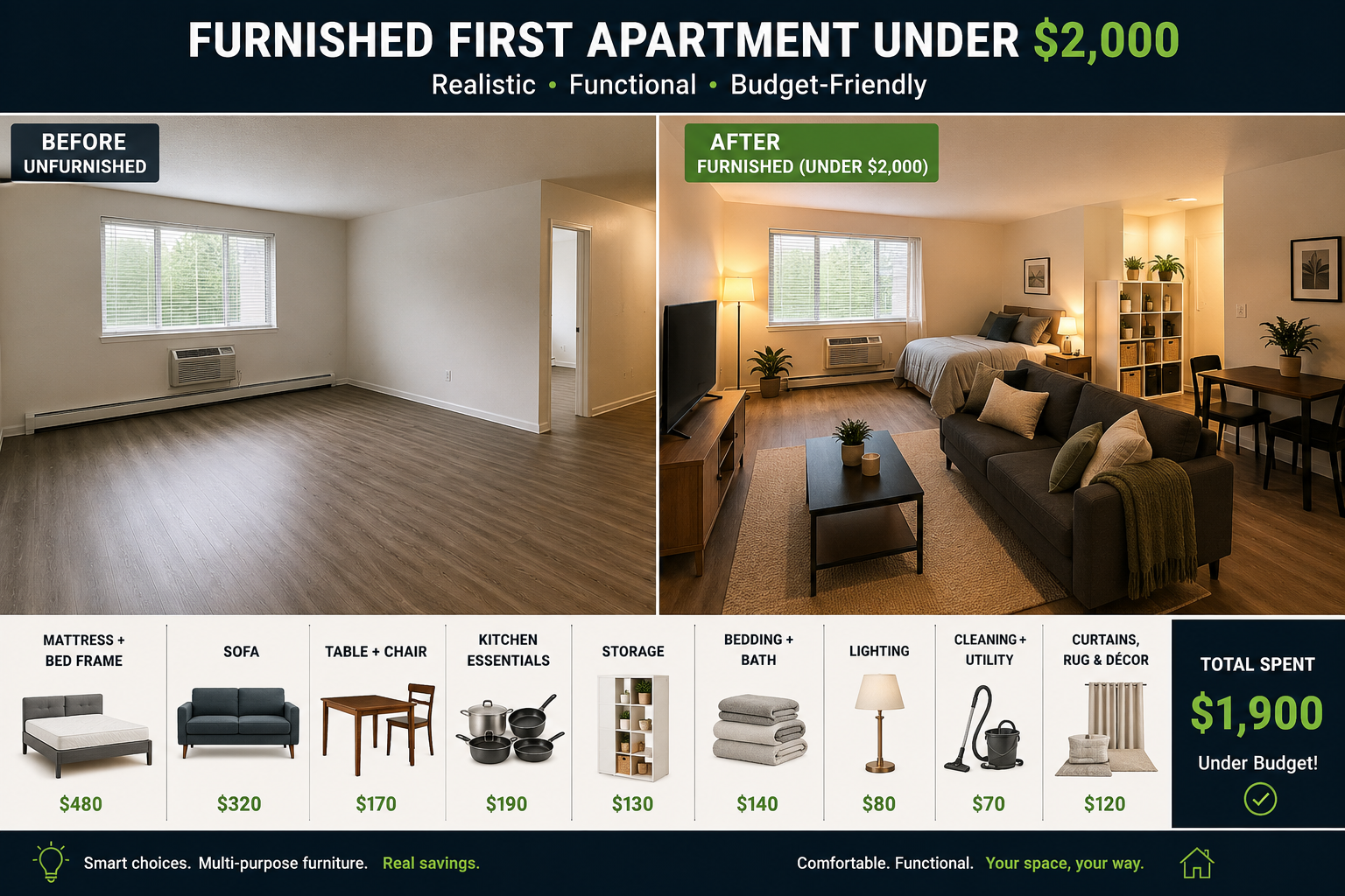 How to Furnish a First Apartment