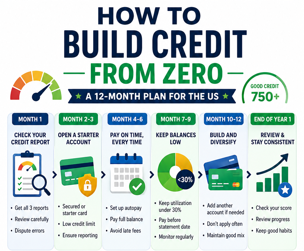 how to build credit from zero