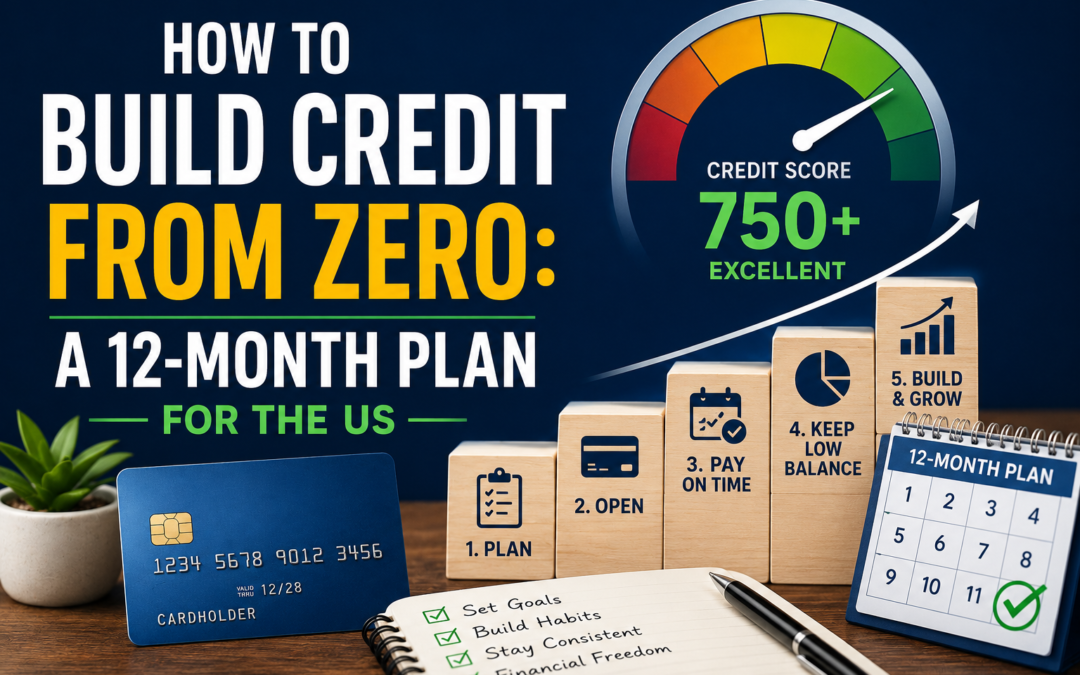 How to Build Credit from Zero: A 12-Month Plan for the US