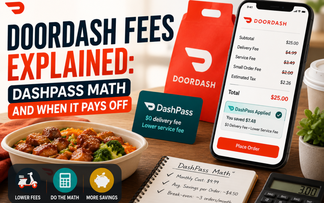 DoorDash Fees Explained: DashPass Math and When It Pays Off