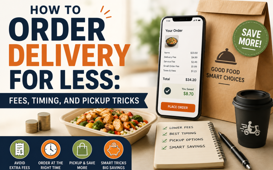 How to Order Delivery for Less: Fees, Timing, and Pickup Tricks