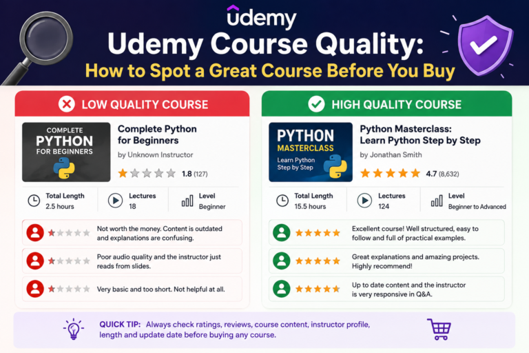 Udemy Course Quality: How to Spot a Great Course Before You Buy
