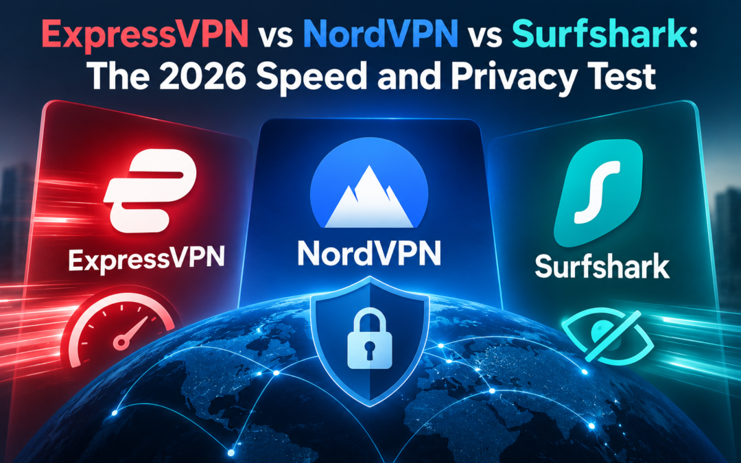 ExpressVPN vs NordVPN vs Surfshark: The 2026 Speed and Privacy Test