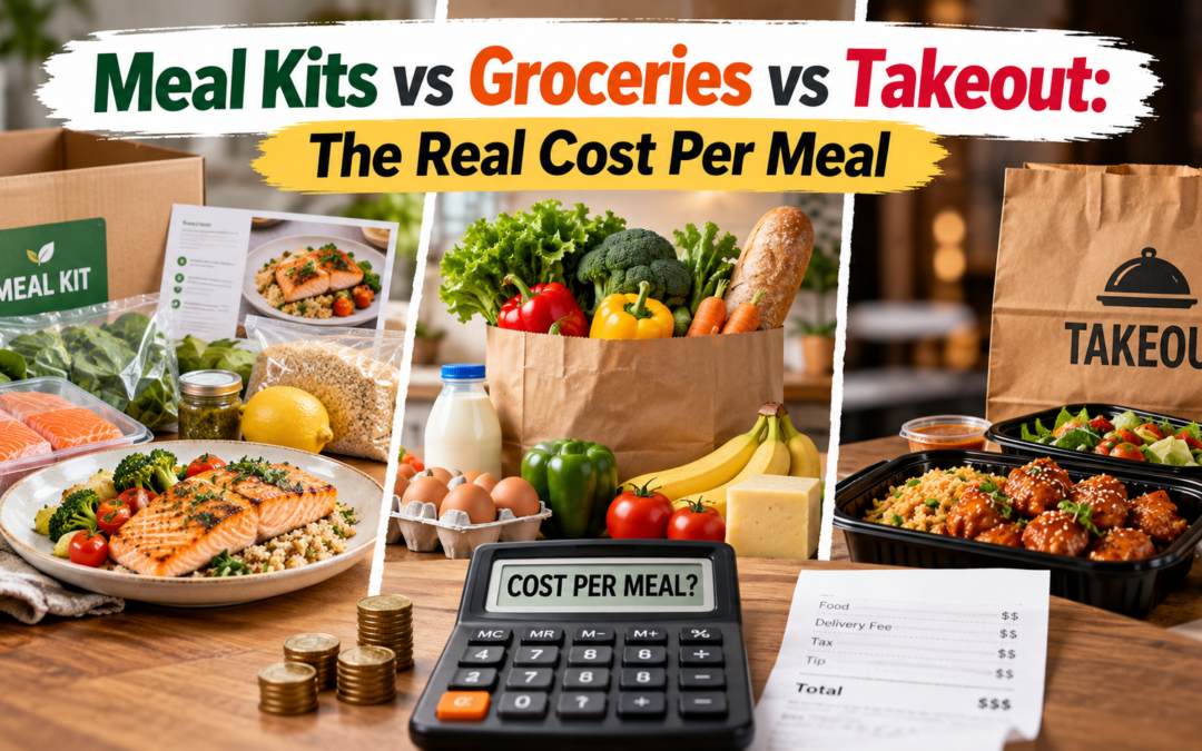 Meal Kits vs Groceries vs Takeout: The Real Cost Per Meal