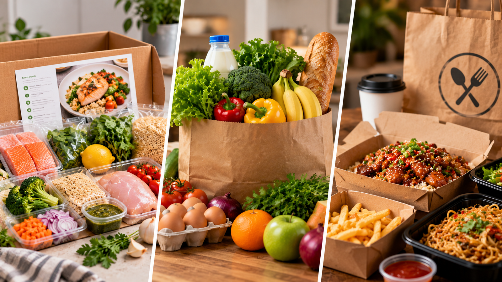 Meal Kits vs Groceries vs Takeout