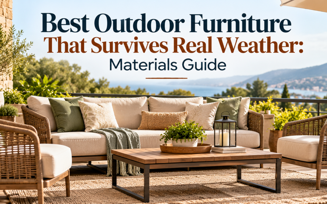 Best Outdoor Furniture That Survives Real Weather: Materials Guide