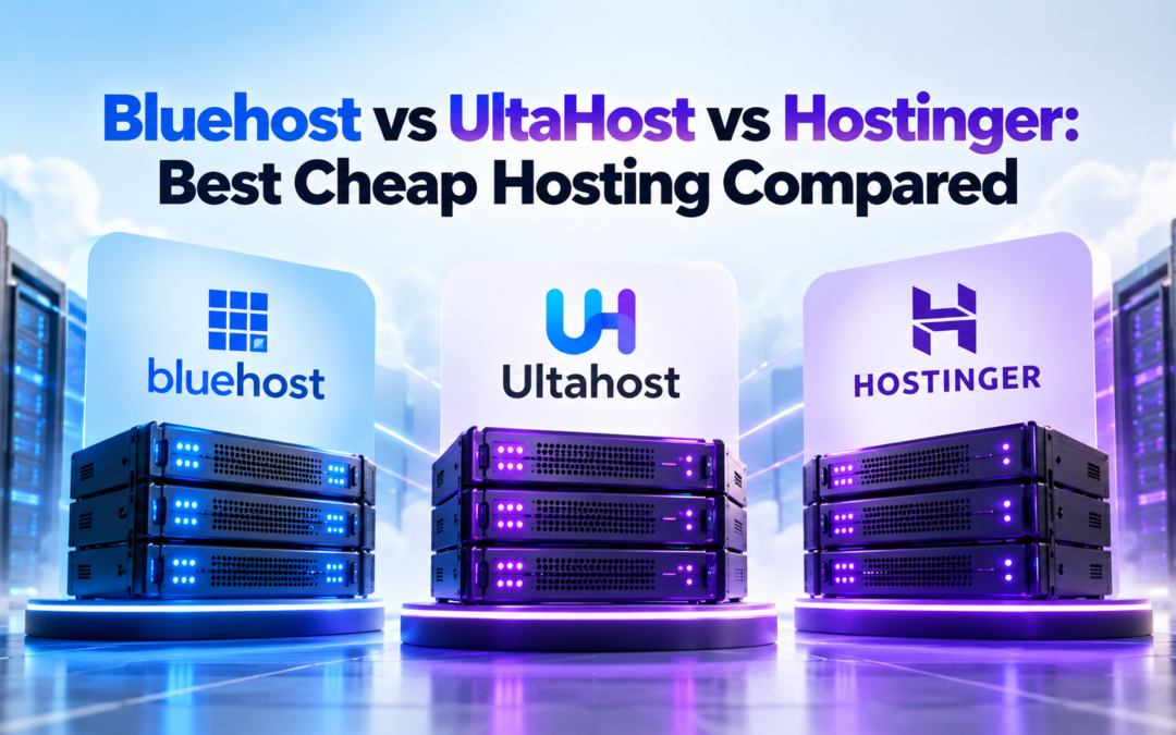 Bluehost vs UltaHost vs Hostinger: Best Cheap Hosting Compared