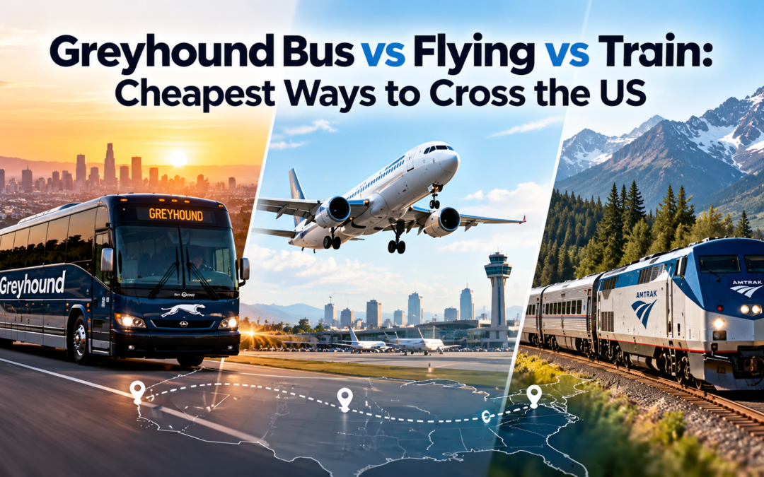 Greyhound Bus vs Flying vs Train: Cheapest Ways to Cross the US