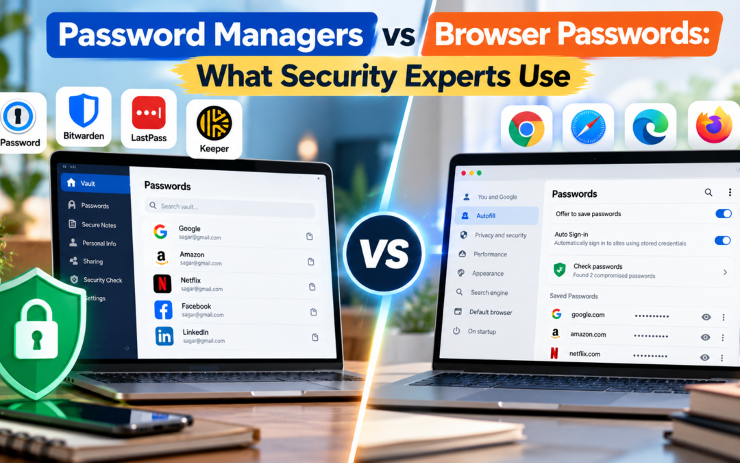 Password Managers vs Browser Passwords: What Security Experts Use