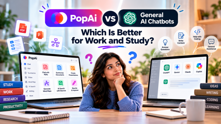 PopAi vs General AI Chatbots: Which Is Better for Work and Study?