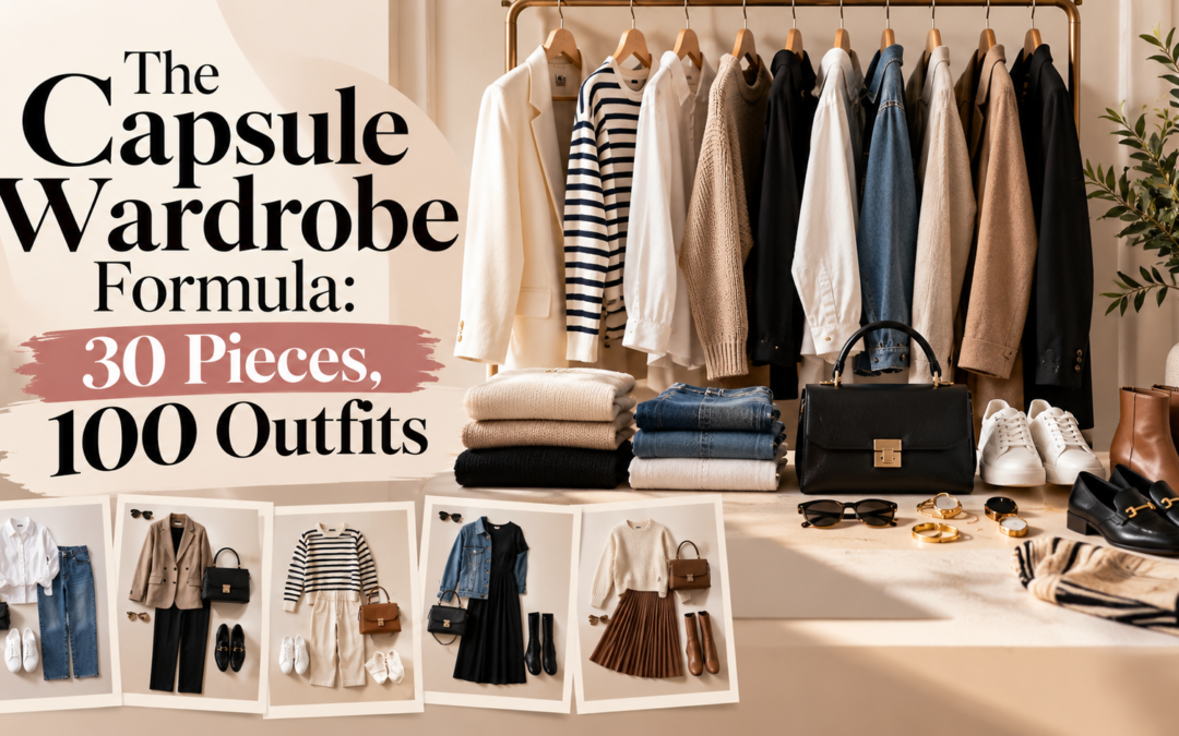 The Capsule Wardrobe Formula: 30 Pieces, 100 Outfits