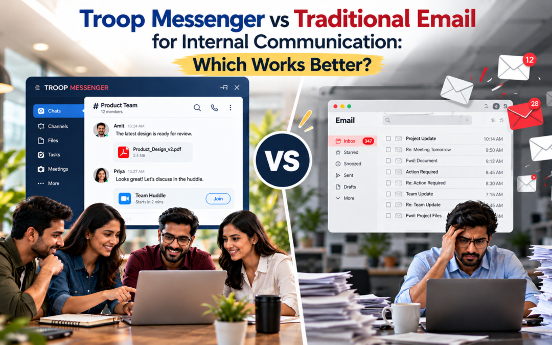 Troop Messenger vs Traditional Email for Internal Communication: Which Works Better?